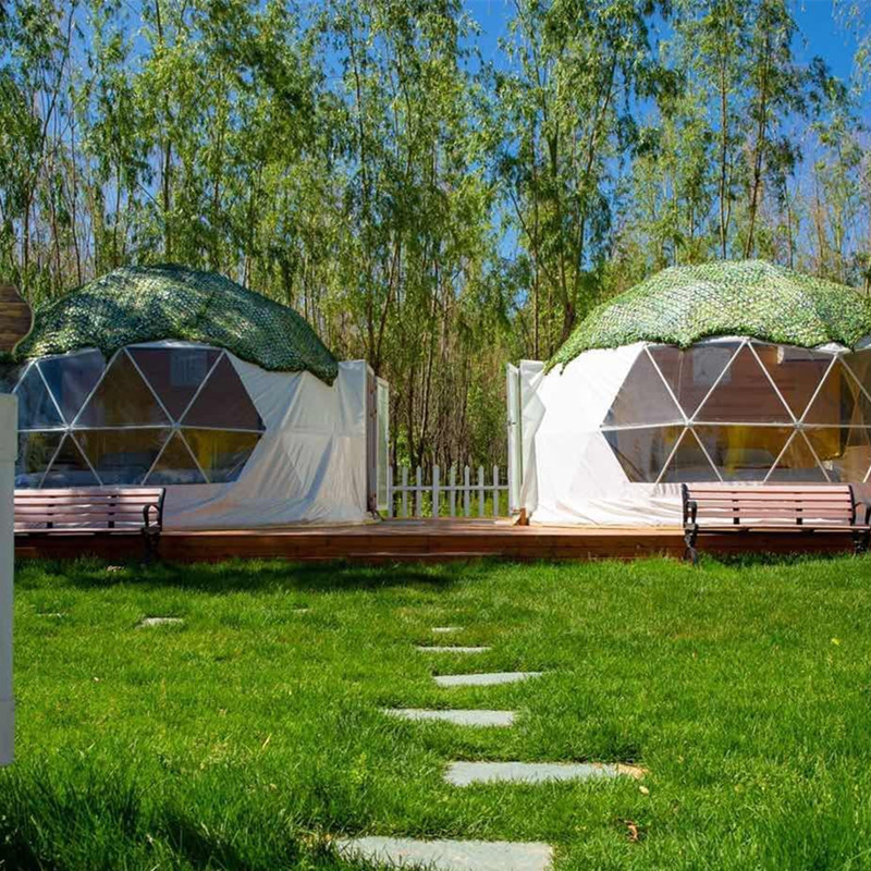 Tende da campeggio a cupola da 10 pezzi per Wangsen Camping Resort, Pechino, Cina
