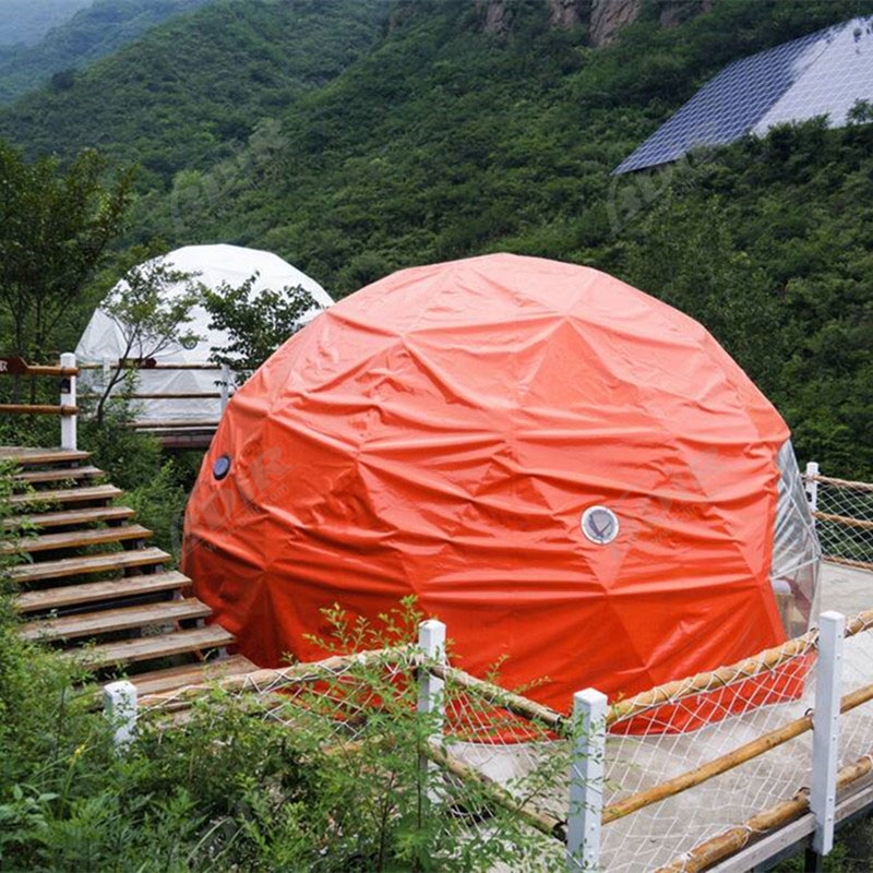 15 Fabric Dome Shelter & Ecolodge Glamping Hotel Resorts ในภูเขา Wuling, ปักกิ่ง