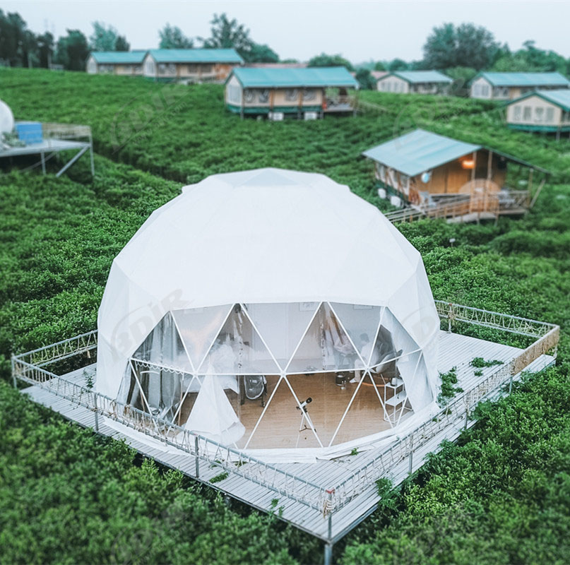 خيمة قبة glamping البيئية لحديقة baosheng ، مقاطعة جيانغسو ، الصين