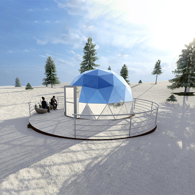 Bán lều tuyết mái vòm bằng kính Geodesic Garden tùy chỉnh toàn cầu
