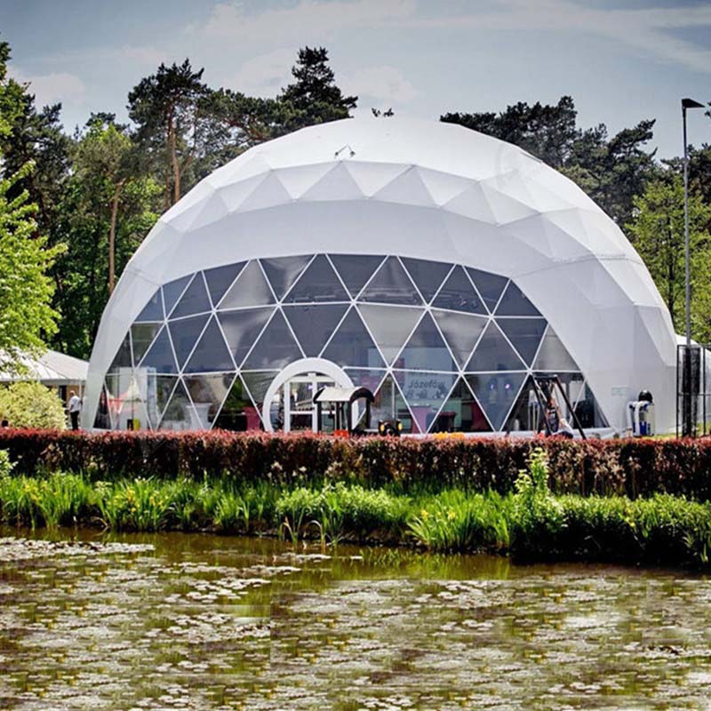 Tenda Dome Pracetak & Portabel untuk Stan Pameran Dagang | Kit Kubah Geodesik Inovatif Insinyur
