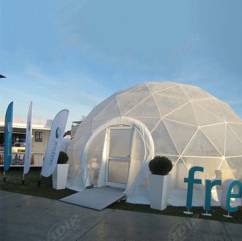 Tenda Dome Pracetak & Portabel untuk Stan Pameran Dagang | Kit Kubah Geodesik Inovatif Insinyur
