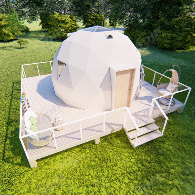 Ang PVC Roof Beach Dome Tiny House Villages at Eco Glamping Resorts
