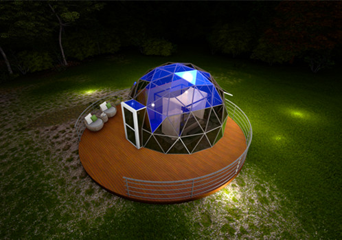  luxuosa casa com cúpula geodésica